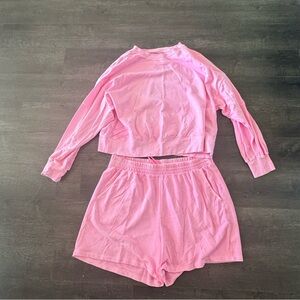 Old Navy  Two-Piece Set- Cozy Long Sleeve Top & Shorts